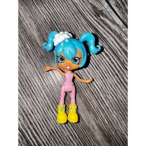 Shopkins Shoppies Bubbleisha‎ Doll Toy Figure Blue Hair Yellow Rain Boots